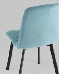 Стул Оливер Скуаре велюр Пыльно-голубой / Oliver Square